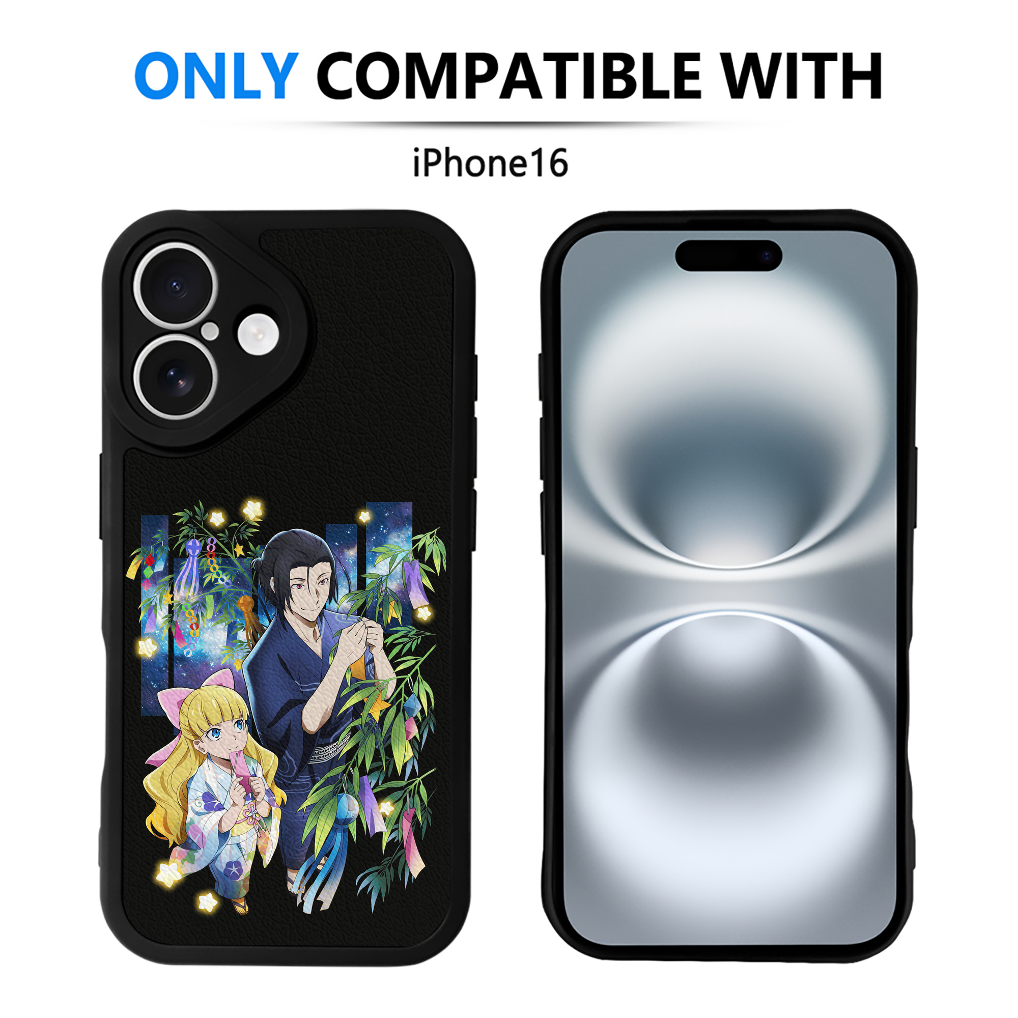 （画像用） 文豪ストレイドッグス Bungo Stray Dogs 【iPhone 16シリーズ対応】シリコンスマホケース（レザー調） 材質：シリコン